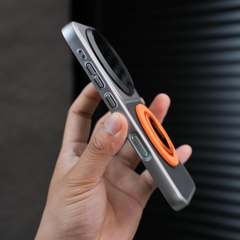 Custodia per Honor Magic 8 Pro Per MagSafe Magnetica Anello a 360° Pelle PU Opaca Giunzione PC Galvanizzato Copertura Rigida Leggera