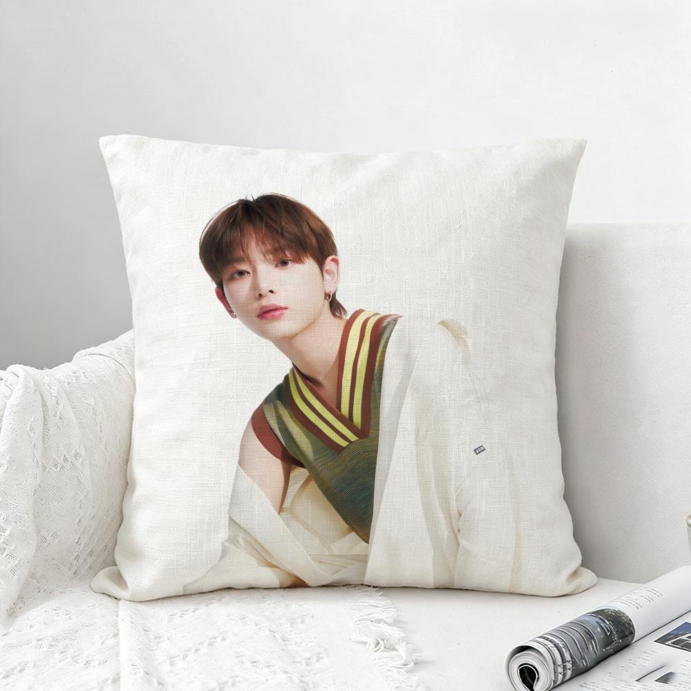 Kpop HARUA Cushion Cover Natural Linen Pillowcase Set AllinOne Decor for Sofa Bedroom Chair