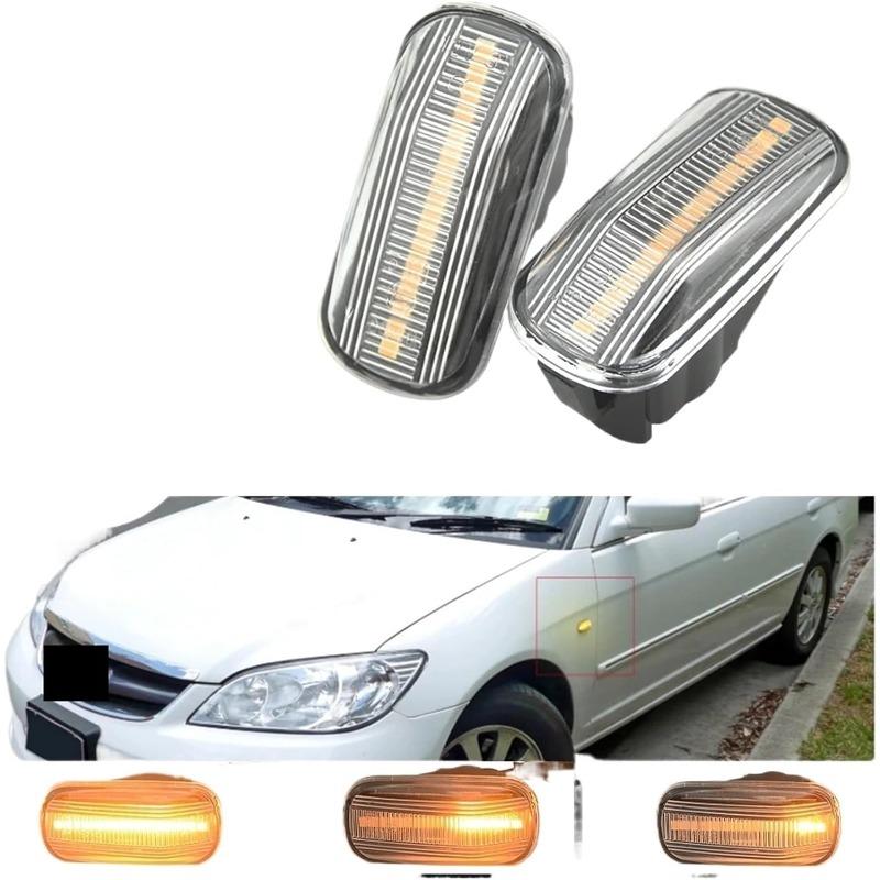 1Pair For Acura Integra Honda DC2 RSX DC5 NSX NA1 Dynamic Turn Signal Side Marker Light Led Sequential Lamps 34301-S5H-T02