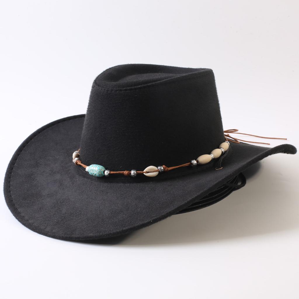 Popular European and American Classic Big-brimmed Western Cowboy Hat Men's and Women's Outdoor Fashion Anti-sun Cowboy Hat Jazz Hat
