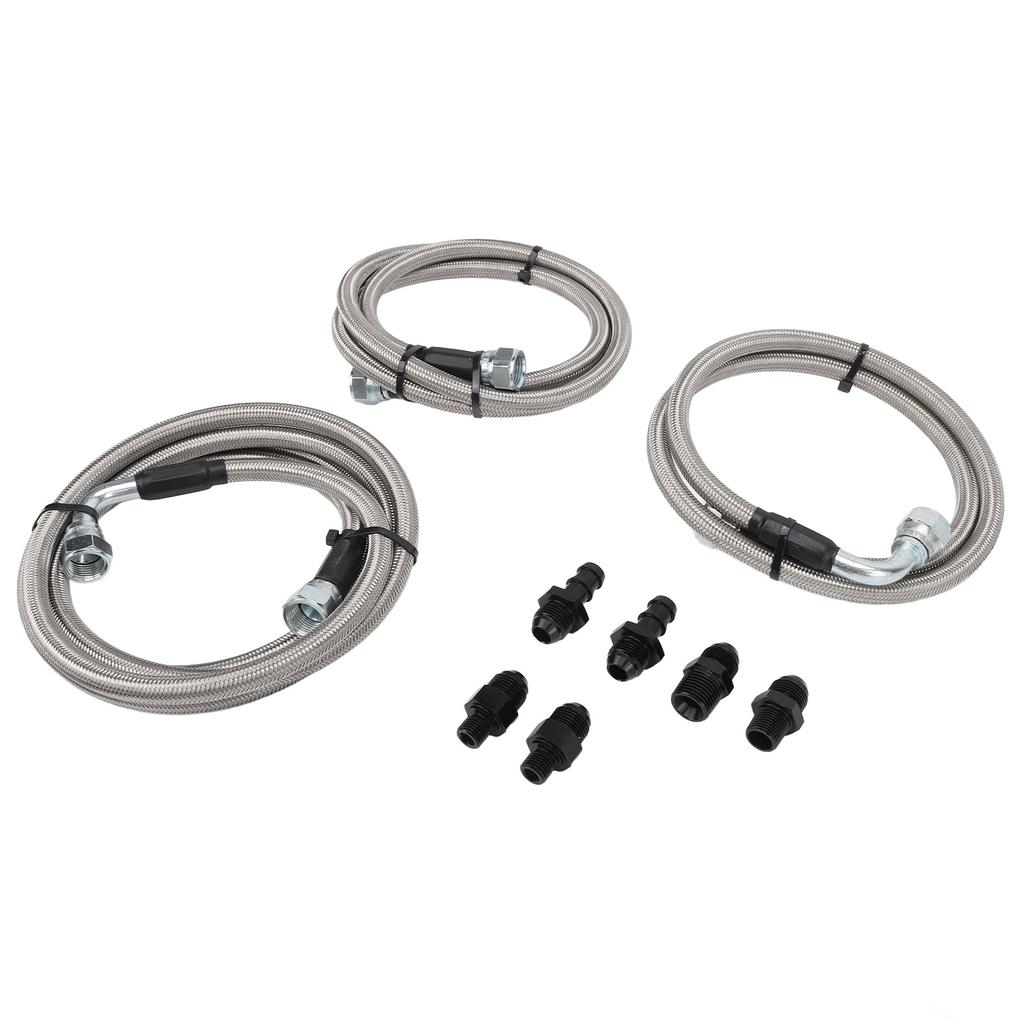 Transmission Cooler Lines Set Heavy Duty Transmission Cooling Hose Lines for 2500 3500 5.9L 1996‑2002 with 47RE