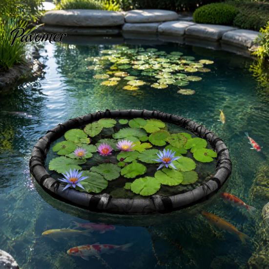 Floating Hydroponic Planter Plant Protector, Fine Mesh Fish Barrier, Pond Ecosystem Maintenance Protector Net, Guard Netting for Aquatic Plants Basket