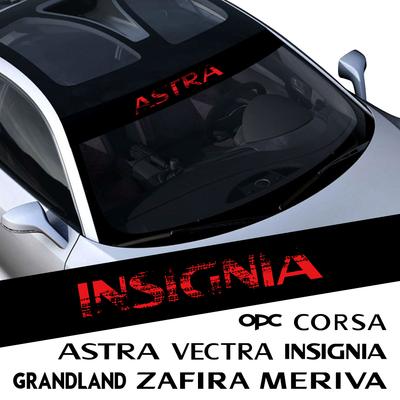 For Adam Grandland Crossland X OPC Meriva Insignia Mokka Corsa Combo Astra Vectra Tigra Zafira Car Front Windshield Sticker