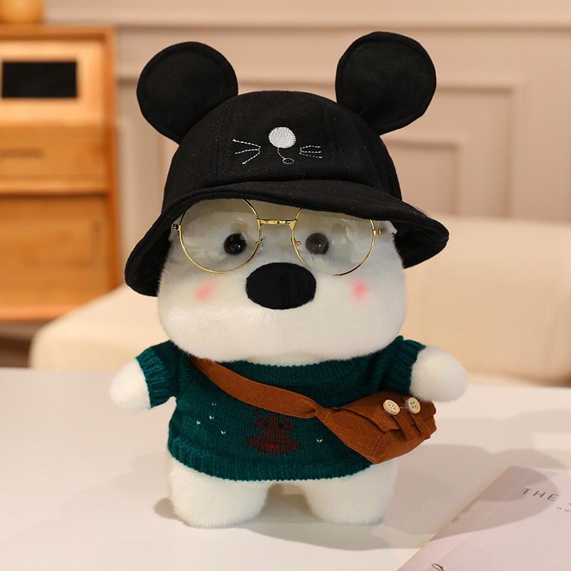 Cartoon Cute Dressing West Highland Doll Plush Toy Puppy Dog Doll Girl Company Soothing Doll