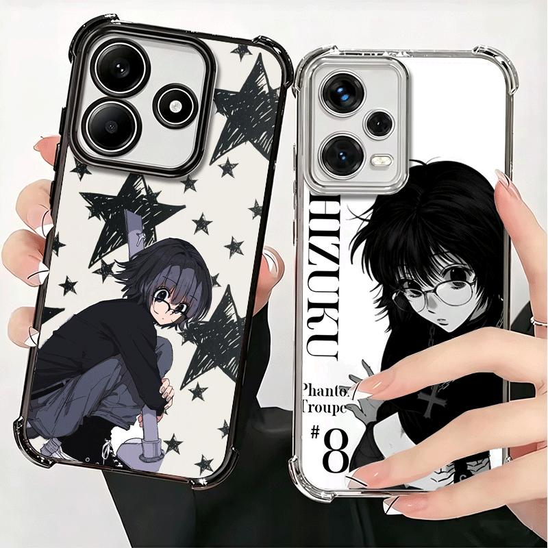 Hunter X-Hunters Shizuku Plating Phone Case For Xiaomi Redmi Note 14 15 Pro Plus 13 12 11 11S 11T 10 9S 9 5G Anti-Fall Airabag C