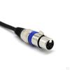 1/4inch 6.35mm Stereo Female To XLR 3-Pin Audio Cable Mic Adapter
