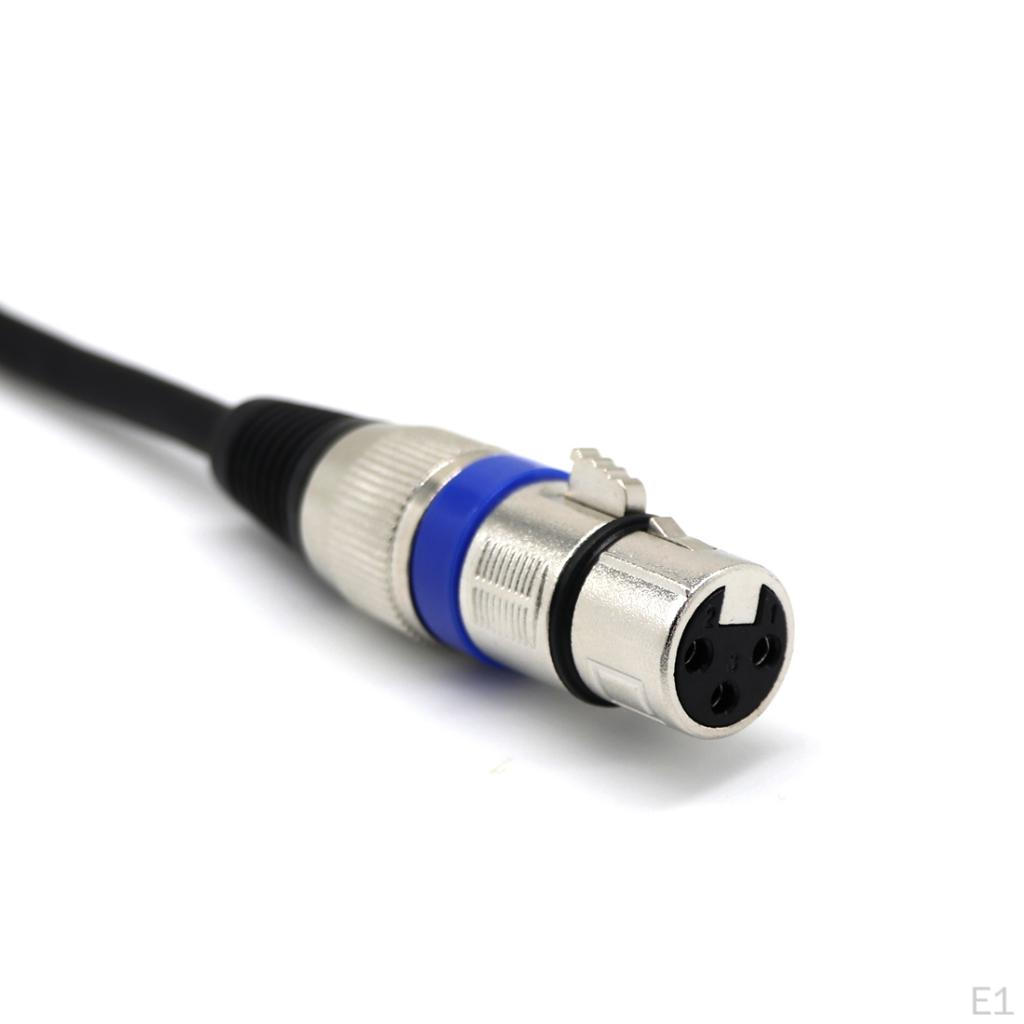 1/4inch 6.35mm Stereo Female To XLR 3-Pin Audio Cable Mic Adapter