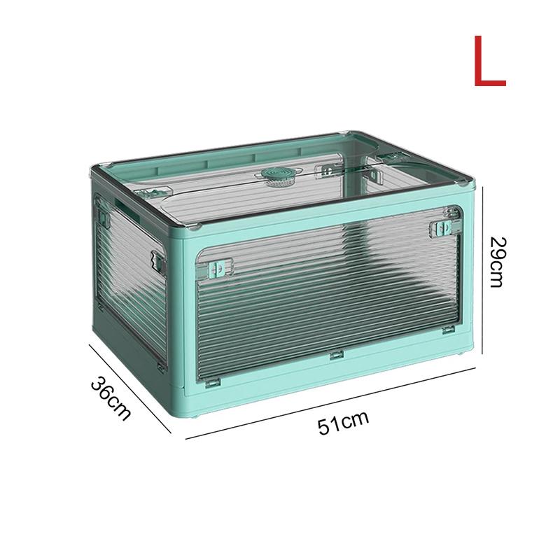 Storage Box with Lid Toys Books Food Sundries Organizer Large Capacity Closet Clothes Container Outdoor Folding Box Storage Bin