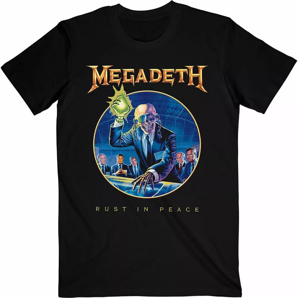 MEGADETH band Rust In Peace Hot T Shirt Basic ROCK Size S-4XL UR687 S