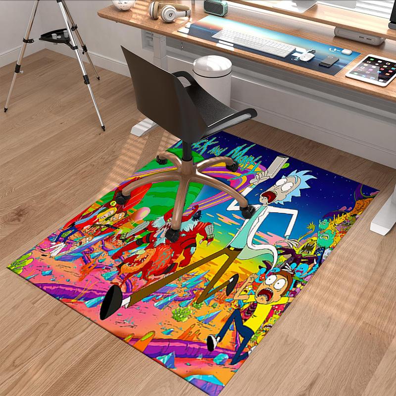1pc Rick Morty Adventure Carpet for Playroom Bedroom Living Room Sofa Home Decor,kids Game Area Rug Non-slip Floor Mat Y826196