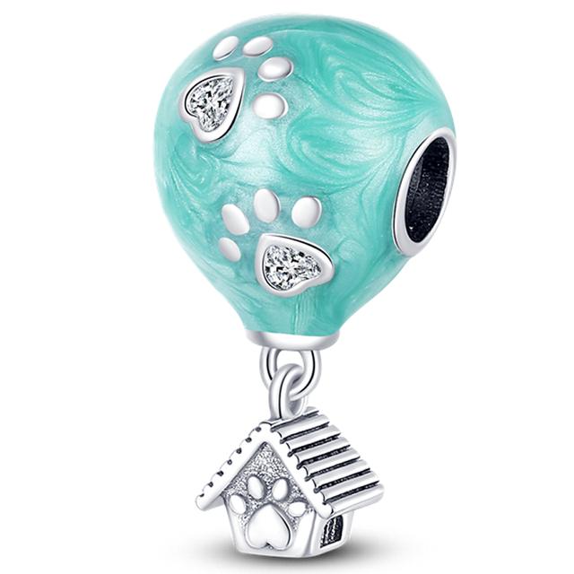 The Home Charms Mărgele Argint 925 Lovely House Dangle Fit Bratara Colier Bijuterii DIY