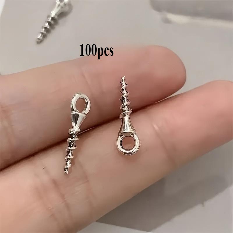 50Pcs/100Pcs Mini DIY Metal Screws, Suitable For Walls, Wood, Picture Frames, Cabinets, Living Rooms And Kitchens