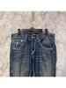 RogueWave Retro Harajuku High Waist Straight Jeans Fashionable 2000 Embroidered Casual Hip Hop Street Goth Jeans