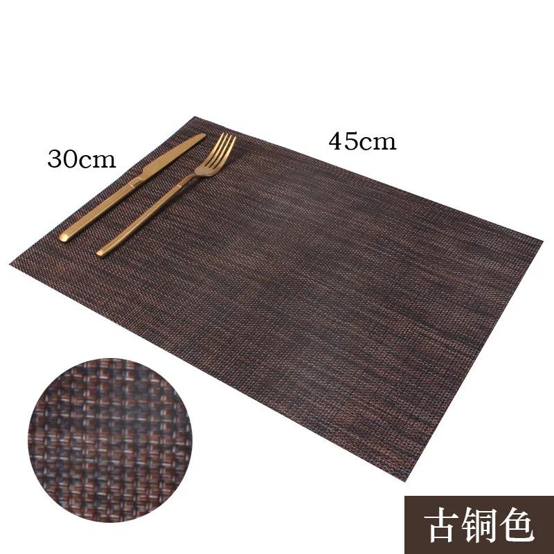 4 ks/sada Moderní Elegantní PVC Prostírání Podložka na Jídelní Stůl Kavárna Protiskluzové Horké Prostírání Podložka pod Mísu Podložka pod Hrnek Stolní Podtácky
