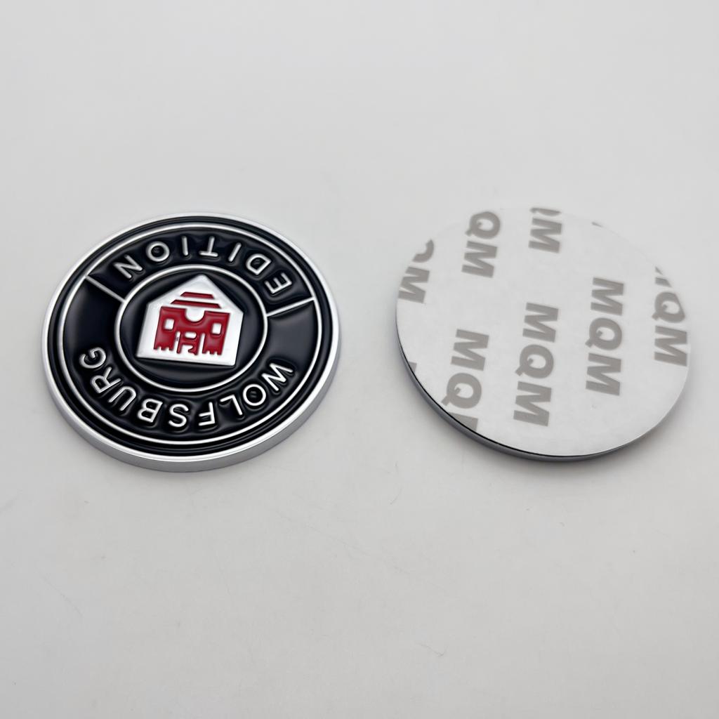 1pc High-Quality 3D Metal Wolfsburg Edition Logo Car Fender Side Emblem Rear Tail Trunk Badge Sticker Decal Car Accessories