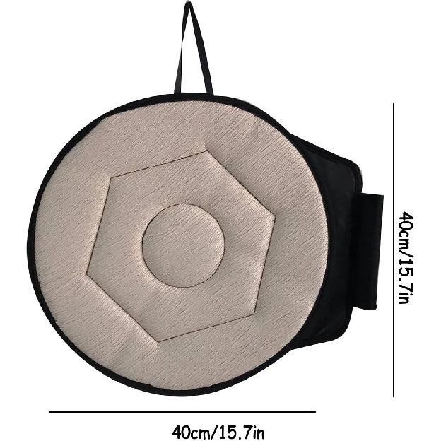 360 Degree Swivel Seat Cushion for Car/Portable Rotating Memory Foam Car Seat Pad/ Non-Slip Auto Round Disc Rotary Chair Cushions Pad for Elderly or