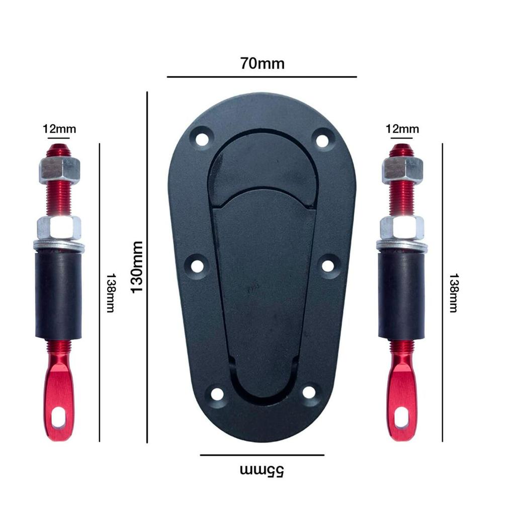 Hood Latch OCC Motorsport OCCRC006 Black