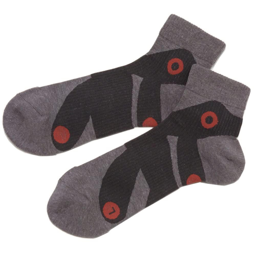 Standing Arch Lateral Ball of the Chinami Athletic Loco Arch Chinami Sugiyama Sand Mountain Physical Sole Support L Black X Three-Point Socks,