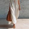 European and American loose and comfortable sleeveless zipper can wear women's dresses in spring and autumn