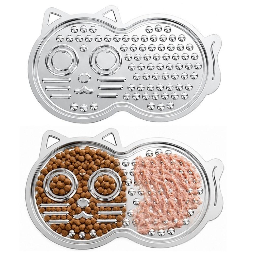 Non‑slip Lick Pad Anti‑choking Dog Enrichment Feeder New Stainless Steel Lick Mat Dogs & Cats,