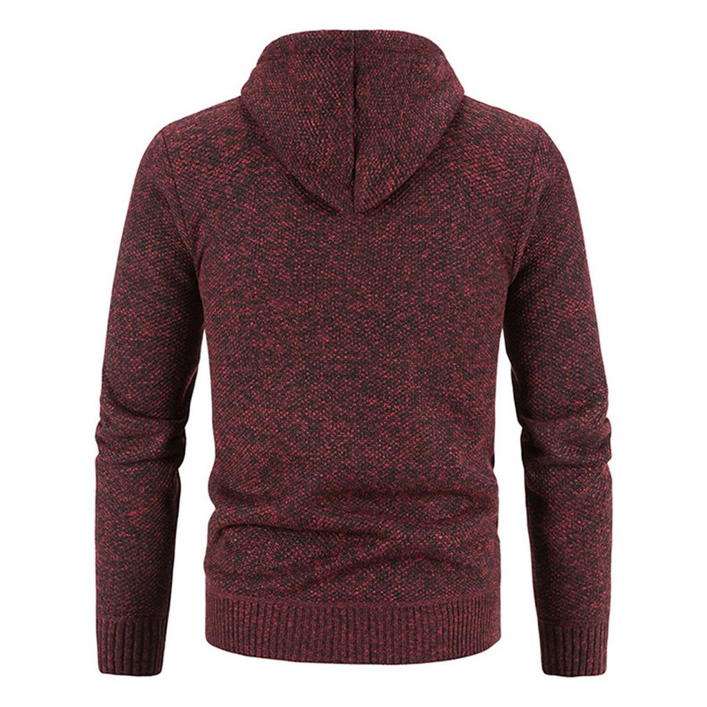 Cardigan  Leisure  Loose  Hooded Hood  Knitted Sweater