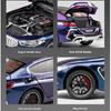 Similation 1/24 Scale BMW M8 Supercar Alloy Car Model , Sound and Light Pull Back Die Cast Children's Toy Collectibles Birthday Gift
