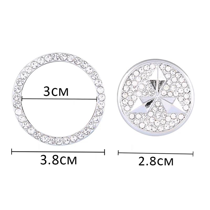Car Engine Ignition Button Cover Ring Sticker Decoration For Mitsubishi Lancer 9 10 ASX L200 Colt Pajero Outlander Eclipse EQ1