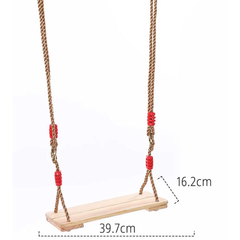 Indoor Outdoor Swing Hammock Wooden Length-Adjustable Rope Style Stable Accessory House/Garden Entertainment Enjoyable Leisure