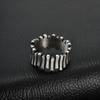 Vnox 10.5mm Wide Gear Band Ring Stainless Steel CopperColor Never Fade Hypoallergenic Waterproof Punk Jewelry for Men Size 7-11