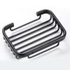 Quality Wall Mounted Soap Dish Self-adhesive Drill Free Soap Box Hollow Type Aluminum Metal Soap Holder Bathroom