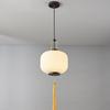 Modern Asian-Inspired Striped Glass Pendant Light for Restaurants and Bars