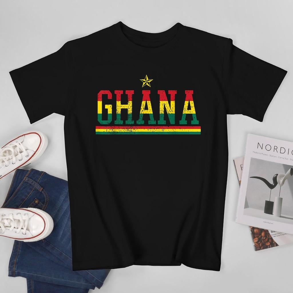 More Design Ghana Flag Ghanaian Unisex Tshirt Tees Tshirt Oneck T Shirts Unisex Boys Clothing 100 Cotton