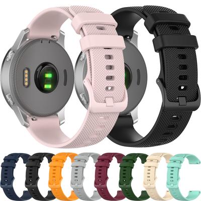 20mm 22mm Official Silicone Strap For Garmin Forerunner 165 55 265 965 570 970 Bracelet Wristband Garmin Active 5-6/Venu 4/3/2