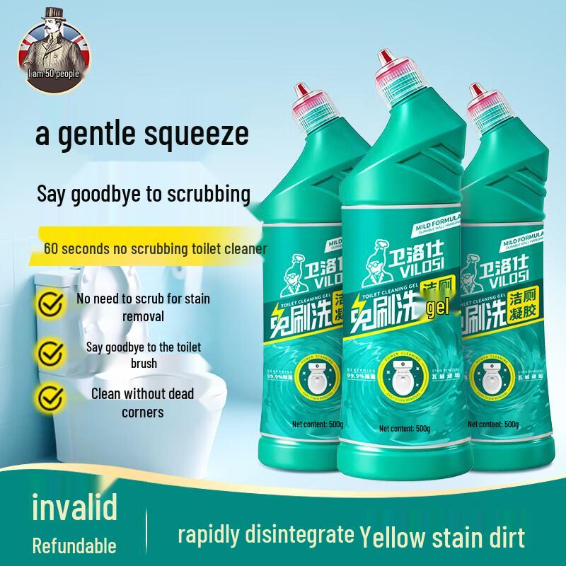 Vilosi Brush-Free Toilet Cleaner Gel 3-Pack