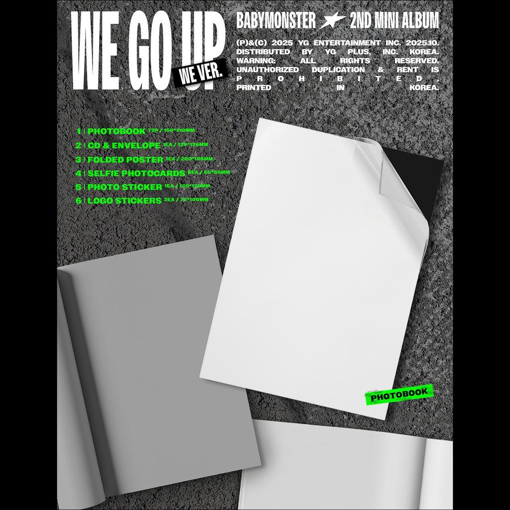 [Pre-order] BABYMONSTER [WE GO UP] WE Ver. / 2nd MINI ALBUM + Free Gift