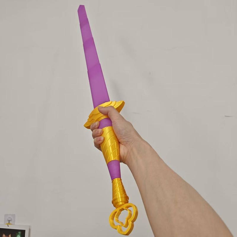 KPop Dämonenjäger Zoey Rumi Mira Cosplay 3D-gedruckter Huntrx Jubelstab Leuchtstab Unterstützungsstab Waffen Halloween Kostüm Requisiten