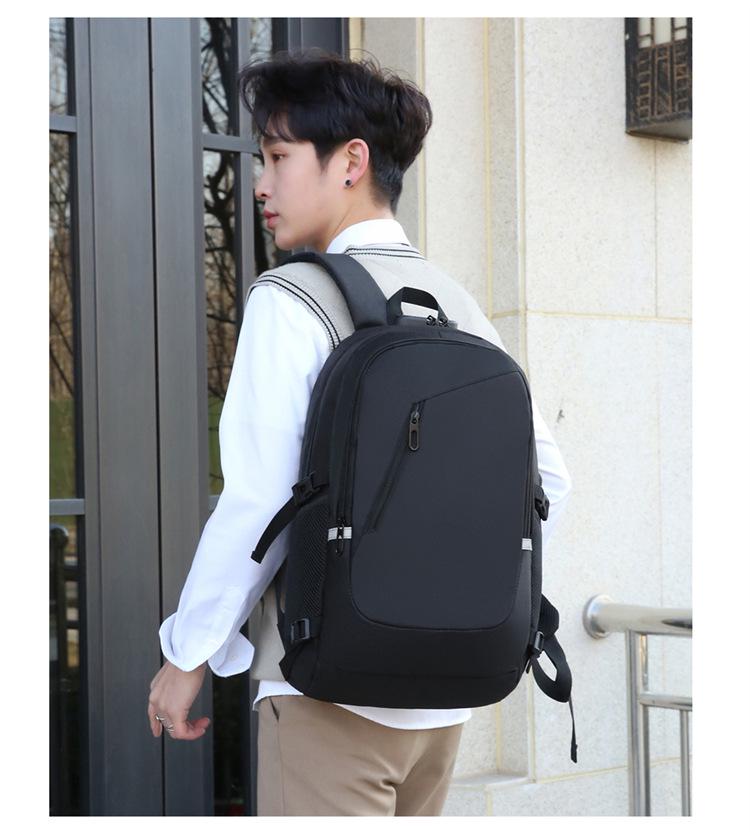 Men's Large Capacity Waterproof Oxford Backpack for College & Travel