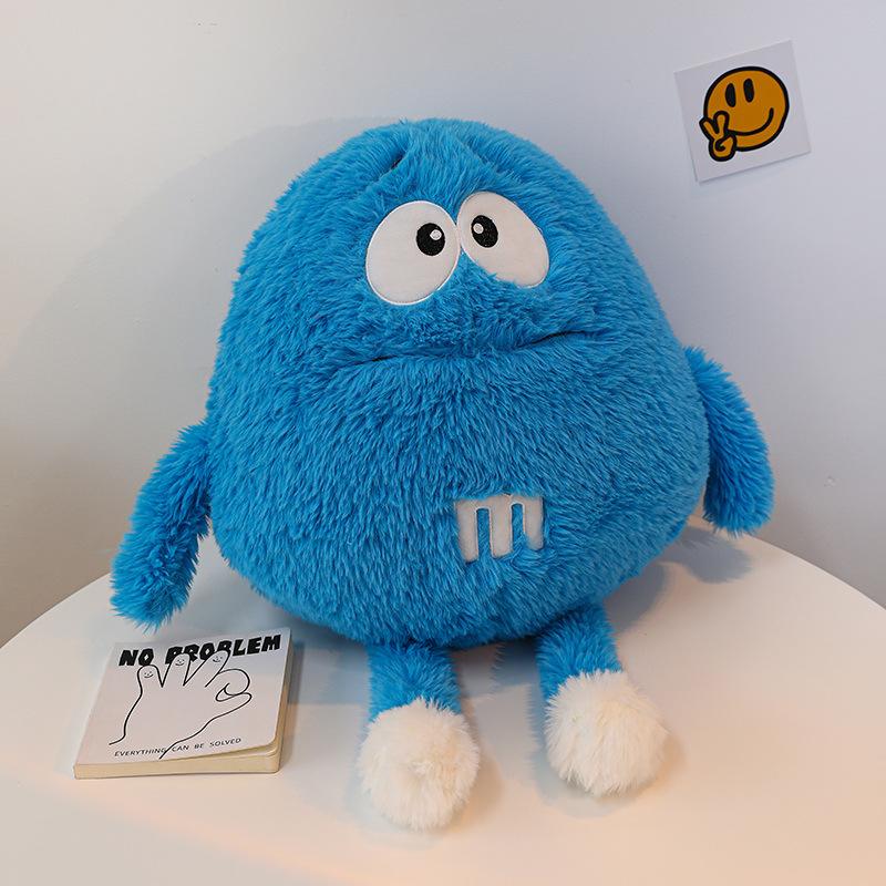Chocolate Bean Doll Plush Toy Girls Sleeping Pillow Doll Rag Doll Gift for Best Friends and Children