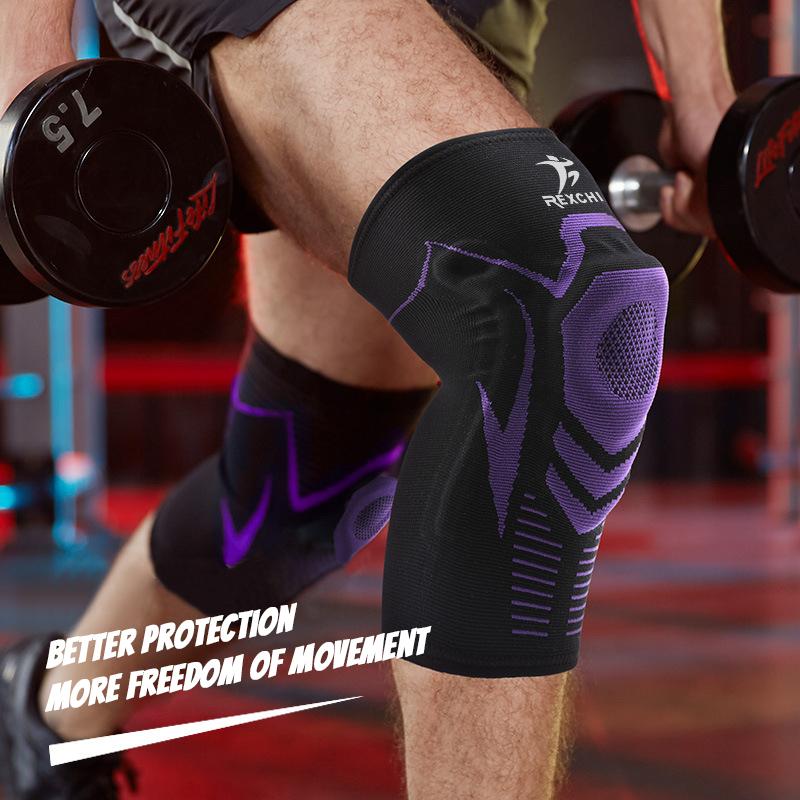 Fitness Knee Pads Basketball Kneepads Protector Men Pressurized Support Gear Running Volleyball Brace Protector Sport