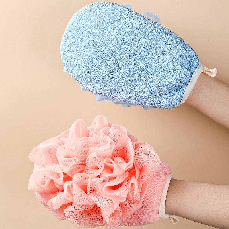 Peeling-Badehandschuh Schrubb Peeling Wisch für Körperpflege Duschwaschlappen Hautreinigung Rückenbürsten Duschzubehör