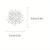 50pcs Vintage Fireworks Stickers Suitable for Scrapbooking,Skateboard,Luggage,Planner Decoration Self-Adhesive Plastic Stickers