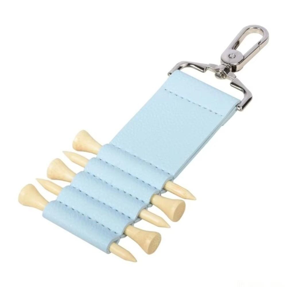 Anti-Loss Clip Golf Tee Holder PU Leather Outdoor Sports Gear Golf Tee Organizer Outdoor Sports