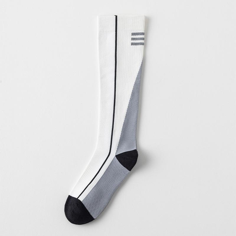 Sports, Pressure Leg Socks, Night Cycling Socks, Reflective Running Socks, Breathable Sweat Absorbing, Mountaineering Socks, Hiking Long Socks, Women
