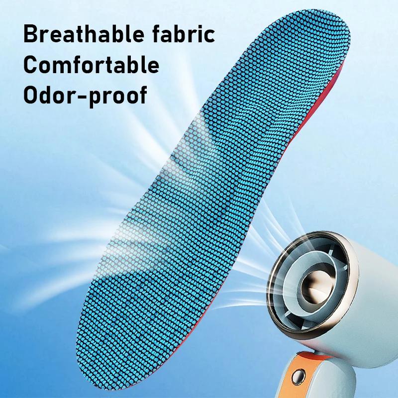 Sport Orthopedic Insole Running High Jump Shoe Insole Arch Support Plantar Fasciitis Men Women Shock Absorbing Non Slip Shoe Pad