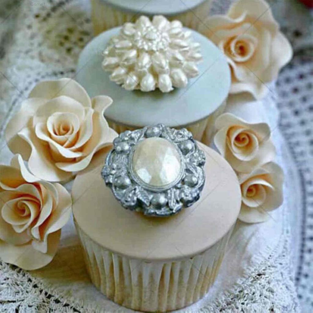 Brooch Frame Silicone Mold Fondant Mat Cake Decorating Cupcake Design Chocolate
