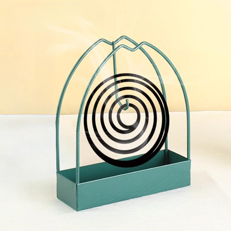 1PC Wrought Iron Sandalwood Shelf Personal Protection Tool Holder Incense Mosquito Coil Tray Holder Mosquito Coil Rack Ash Tray