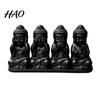 Artistic Tabletop Centerpiece 4-in-1 Mini Buddha Statue, See Hear Speak No Evil And Phone, 3D Printed Trendy Office Gadgets Zen Monk Feng Shui
