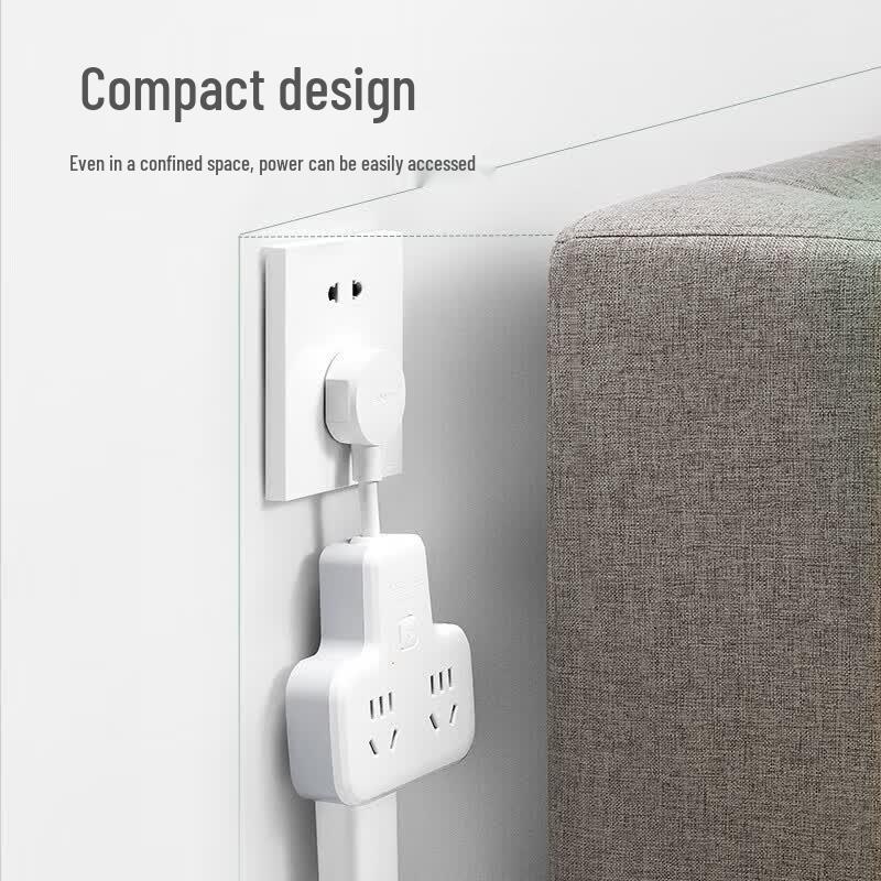BULL GN-9722K Flexible 1-to-4 Outlet Power Adapter