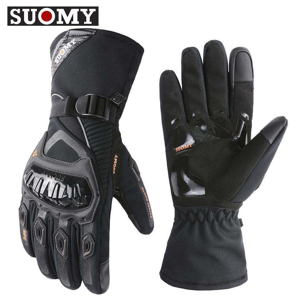Winter Motorcycle Riding Gloves Can Touch Screen Waterproof and Warm Electric Vehicle Long Windproof Gloves
