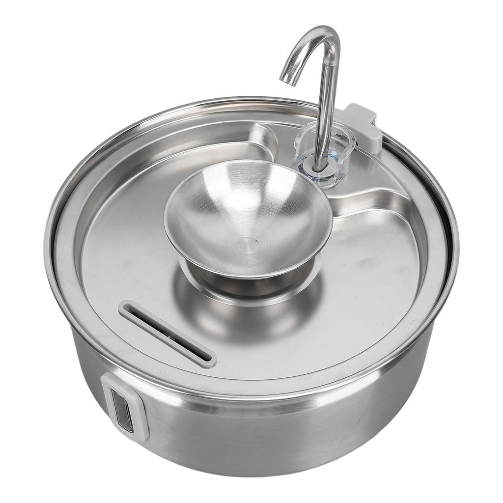 Cat Water Fountain Stainless Steel 3.2L Automatic Circulation Pet Drinking Dispenser Quiet Dog Drinking Waterer with